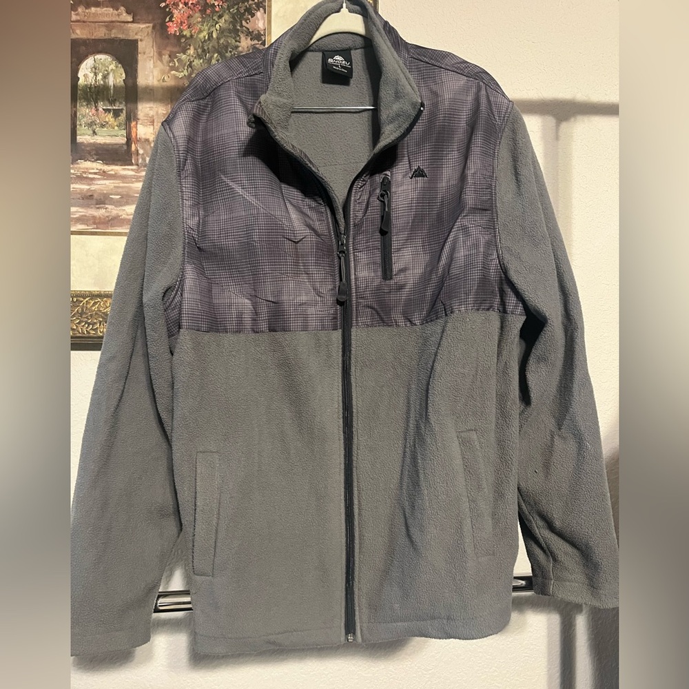 Preloved Snozu Men’s Grey Jacket- Size Large